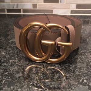 Gucci Leather Belt with GG Buckle - Womens NWT